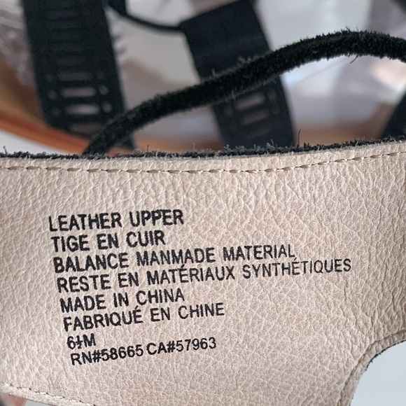 Caslon tassel Sandals, black suede, long laces that‎ cross cross around leg. 6.5 - Picture 10 of 10